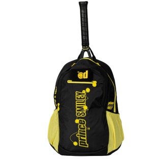 Prince x Smiley Kids' Rucksack (Main compartment + racket compartment for rackets up to 25in) 2025 black